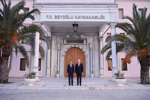 İstanbul Valimiz Sayın Davut Gül Beyoğlu Kaymakamlığımızı Ziyaret Etti